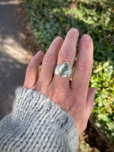 Load image into Gallery viewer, Green Aquamarine Ring (Size 8)