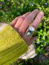 Load image into Gallery viewer, Abalone Shell + Mother of Pearl (Finished as Ring or Pendant)