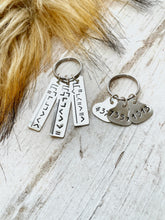 Load image into Gallery viewer, Sterling Silver BLM “Brand” Keychain