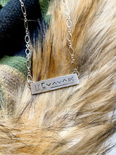 Load image into Gallery viewer, Sterling Silver BLM “Brand” Necklace (East-West)