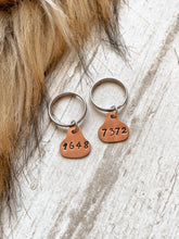 Load image into Gallery viewer, Copper 4-digit “Wild Necktag”