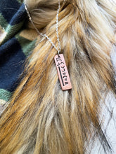 Load image into Gallery viewer, Copper BLM “Brand” Necklace (North-South)