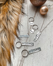 Load image into Gallery viewer, Sterling Silver BLM “Brand” Keychain