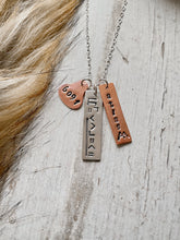 Load image into Gallery viewer, “Name” Tags (Copper & Sterling Silver)