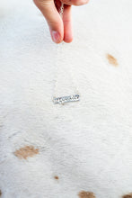 Load image into Gallery viewer, Sterling Silver BLM “Brand” Necklace (East-West)