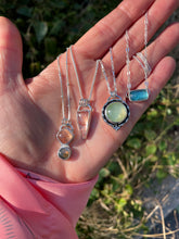Load image into Gallery viewer, Champagne Topaz + Pink/Green Labradorite Necklace
