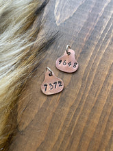 Load image into Gallery viewer, Copper 4-digit “Wild Necktag”
