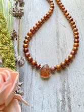 Load image into Gallery viewer, Sunstone + Copper Sun Pearls
