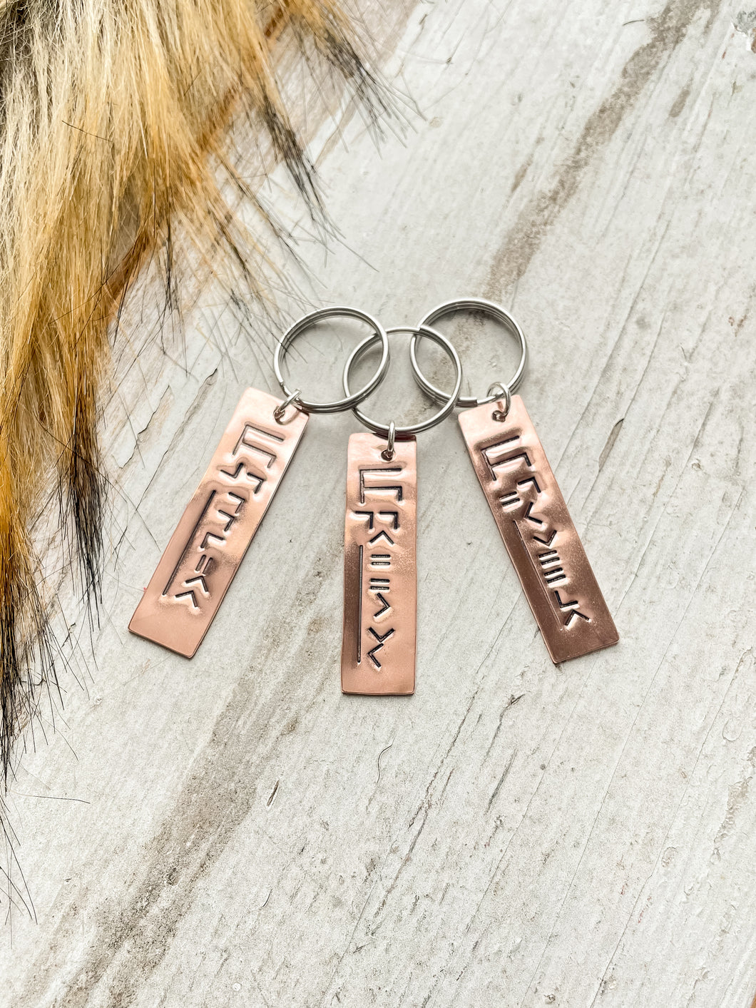 Copper BLM “Brand” Keychain