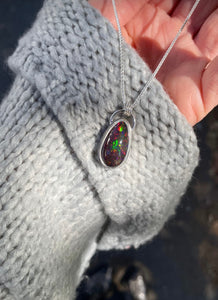 Made to Order Ring or Pendant: Black Opal
