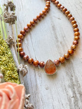 Load image into Gallery viewer, Sunstone + Copper Sun Pearls
