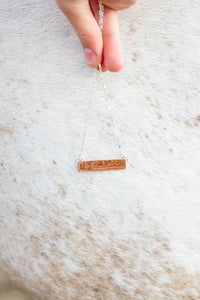 Copper BLM “Brand” Necklace (East-West)