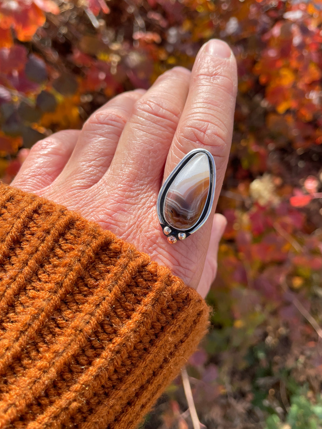 Autumnal Lace Agate {Ring or Pendant}