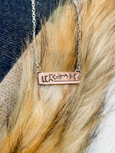 Load image into Gallery viewer, Copper BLM “Brand” Necklace (East-West)
