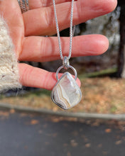 Load image into Gallery viewer, Snow Crystal Agate Pendant
