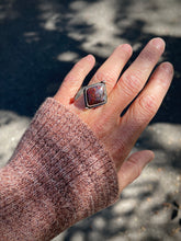 Load image into Gallery viewer, Red Confetti Chrysocolla + Copper Ring (Size 7)
