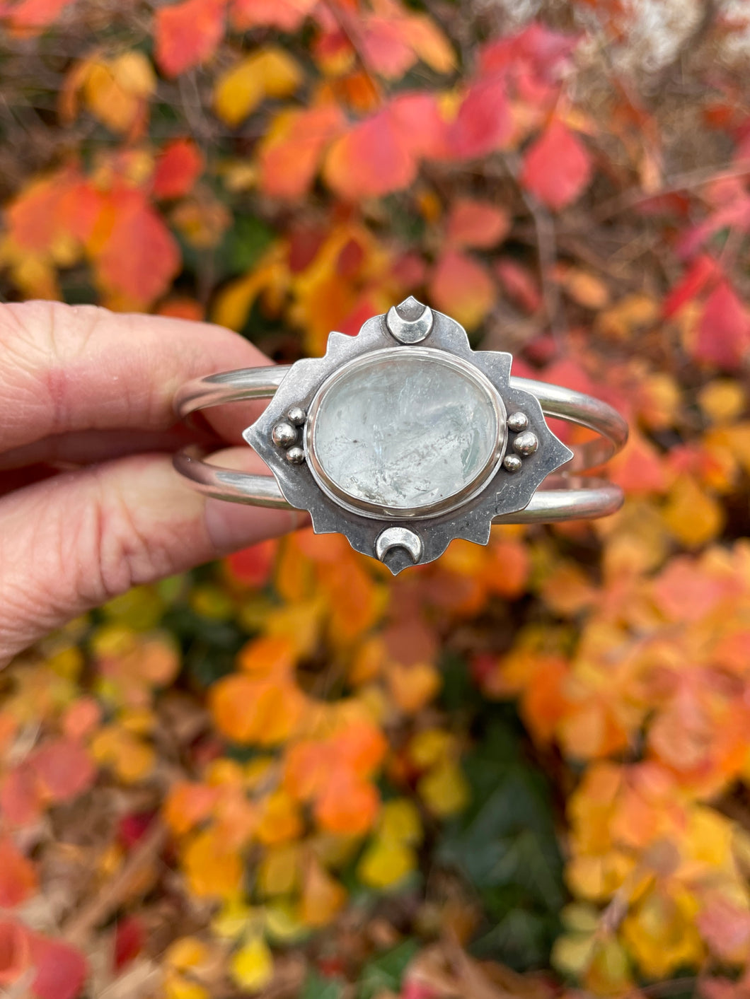 Blue Topaz Galaxy Cuff