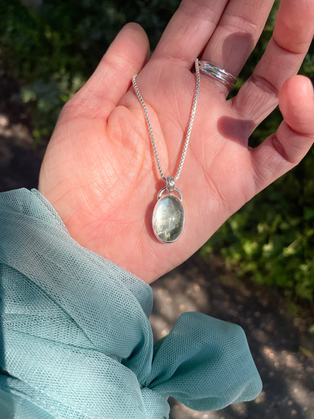 Green Aquamarine Pendant