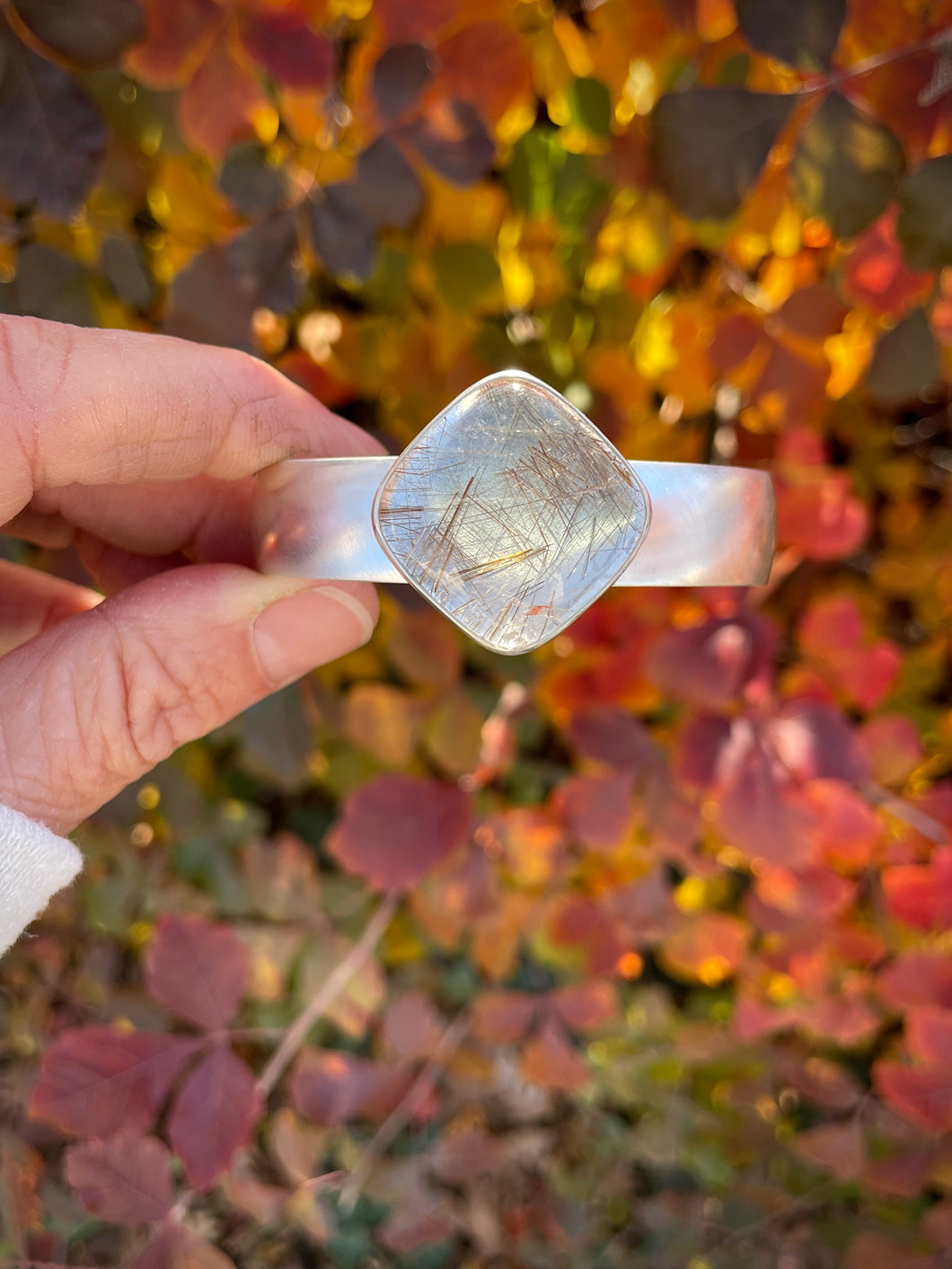Rutile Quartz Autumn Cuff
