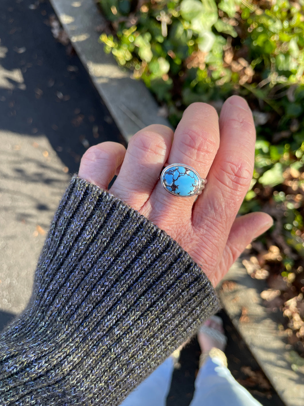 Golden Hills Turquoise Ring [Size 8.75]