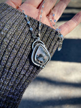 Load image into Gallery viewer, Silver Marcasite Plumes Pendant
