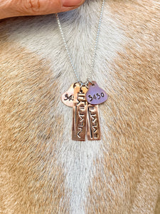 Copper 4-digit “Wild Necktag”