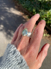 Load image into Gallery viewer, Green Aquamarine Ring (Size 8)
