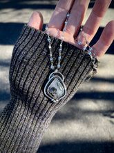 Load image into Gallery viewer, Silver Marcasite Plumes Pendant
