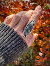 Load image into Gallery viewer, Silvery Plume Marcasite {Ring or Pendant}
