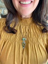 Load image into Gallery viewer, Polychrome Turquoise Movement Pendant
